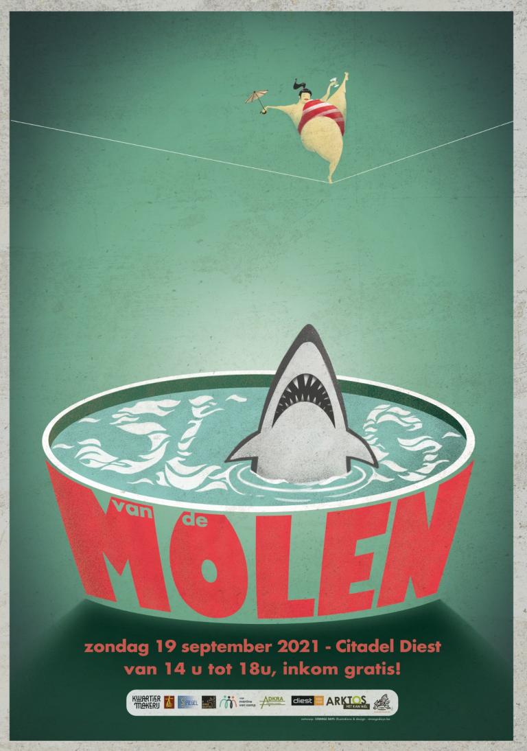affiche slag van de molen
